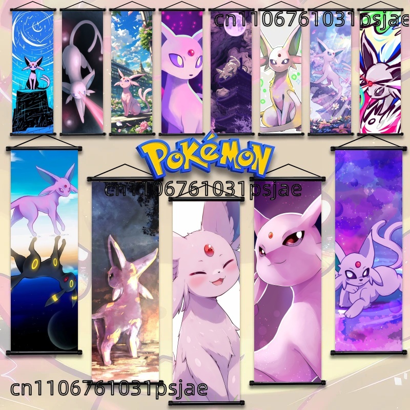 Home Improvement Furniture - Espeon Pokémon Scroll Decorations, High -